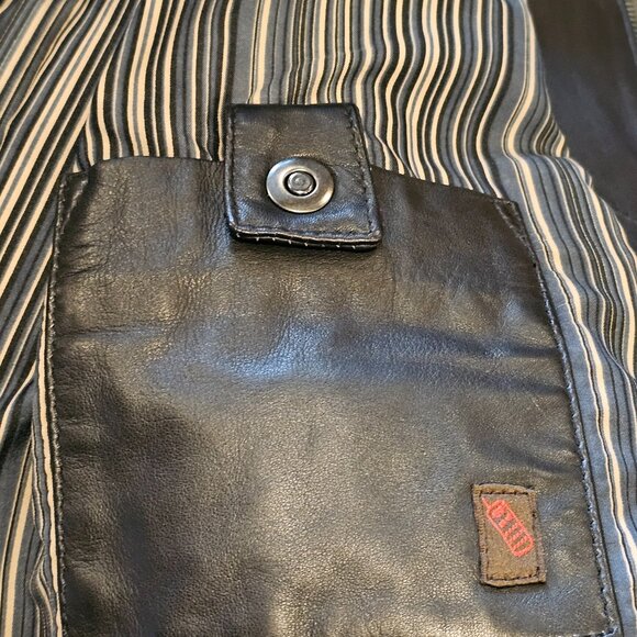 Daniel Black Leather Coat Mens XL - Picture 7 of 10